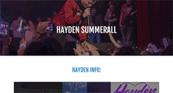 Desktop Screenshot of haydensummerall.com
